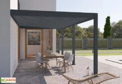 Pergola Bioclimatique Ombréa En Aluminium 3 X 6 M Adossée - Anthracite 9 Pergola Bioclimatique Ombréa En Aluminium 3 X 6 M Adossée - Anthracite -Abriet Mobilier Soldes Boutique pergola bioclimatique adossee 3x6m alu anthracite ombrea 15 729216
