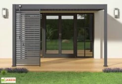 Nouvelles Arrivées -Abriet Mobilier Soldes Boutique pergola bioclimatique adossee aluminium 3x4m anthracite 15 729056