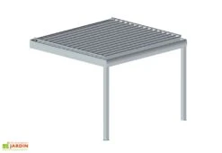 Pergola Bioclimatique Adossée En Alu Avec Lames Motorisées Hostun II 5 Pergola Bioclimatique Adossée En Alu Avec Lames Motorisées Hostun II -Abriet Mobilier Soldes Boutique pergola bioclimatique adossee aluminium hostun 2 blanc