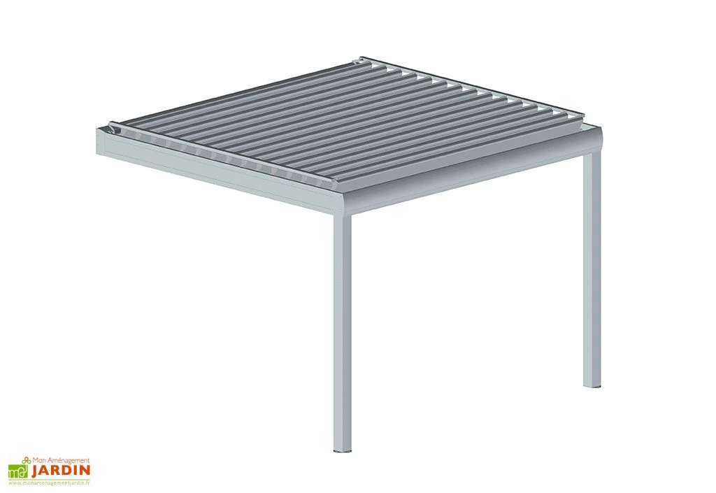 Pergola Bioclimatique Adossée En Alu Avec Lames Motorisées Hostun II 3 Pergola Bioclimatique Adossée En Alu Avec Lames Motorisées Hostun II – Image 3