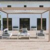 Pergola Bioclimatique Ombréa En Aluminium 3 X 4 M Autoportée - Beige Agathe