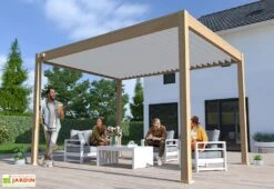 Pergola Bioclimatique Ombréa En Aluminium 3 X 4 M Autoportée - Imitation Bois 8 Pergola Bioclimatique Ombréa En Aluminium 3 X 4 M Autoportée - Imitation Bois -Abriet Mobilier Soldes Boutique pergola bioclimatique aluminium effet bois ombrea 15 728257