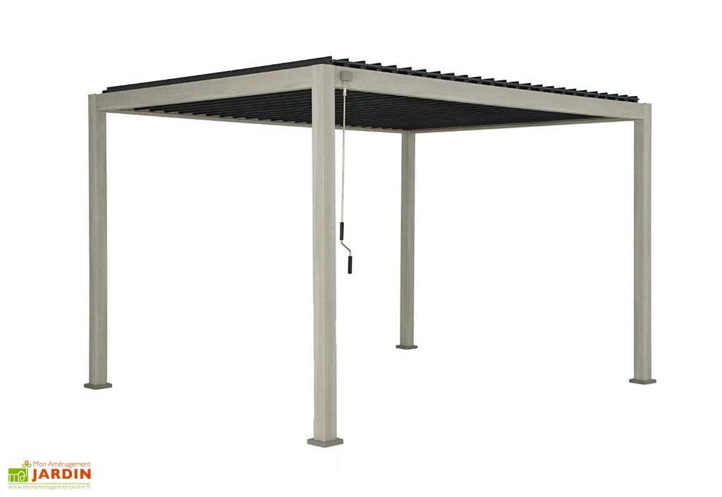 Pergola Bioclimatique En Aluminium Effet Bois Ombréa - 12 M² 1 Pergola Bioclimatique En Aluminium Effet Bois Ombréa - 12 M²