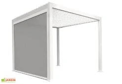 Pergola Bioclimatique Autoportée En Aluminium 9 M² + Store 3 M -Abriet Mobilier Soldes Boutique pergola bioclimatique fond blanc