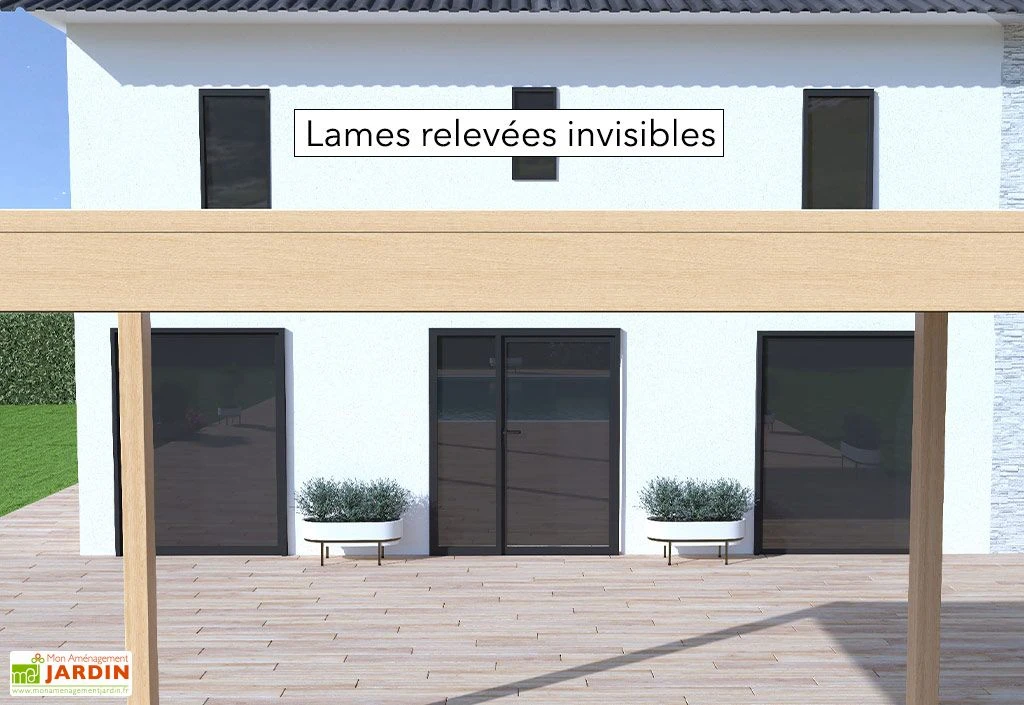 Pergola Bioclimatique Ombréa En Aluminium 3 X 4 M Autoportée - Imitation Bois 6 Pergola Bioclimatique Ombréa En Aluminium 3 X 4 M Autoportée - Imitation Bois – Image 6