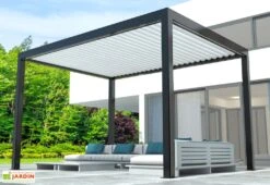 Pergola Bioclimatique 4 X 3 M Motorisée Télécommande + LED – Event Premium