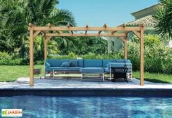 Pergola Autoportée En Bois D'Europe Du Nord Lamellé Collé - Valencia