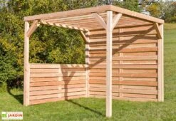 Pergola Modulable En Bois Douglas 2,90 X 2,90 M -Abriet Mobilier Soldes Boutique pergola bois douglas parois mon petit potager