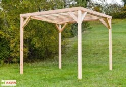 Pergola Modulable En Bois Douglas 2,90 X 2,90 M -Abriet Mobilier Soldes Boutique pergola bois francais douglas pefc mon petit potager