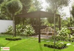 Pergola Bioclimatique Autoportée En Aluminium 12 M² + Store 4 M 11 Pergola Bioclimatique Autoportée En Aluminium 12 M² + Store 4 M -Abriet Mobilier Soldes Boutique pergola gris anth alu autoportee jardin 2