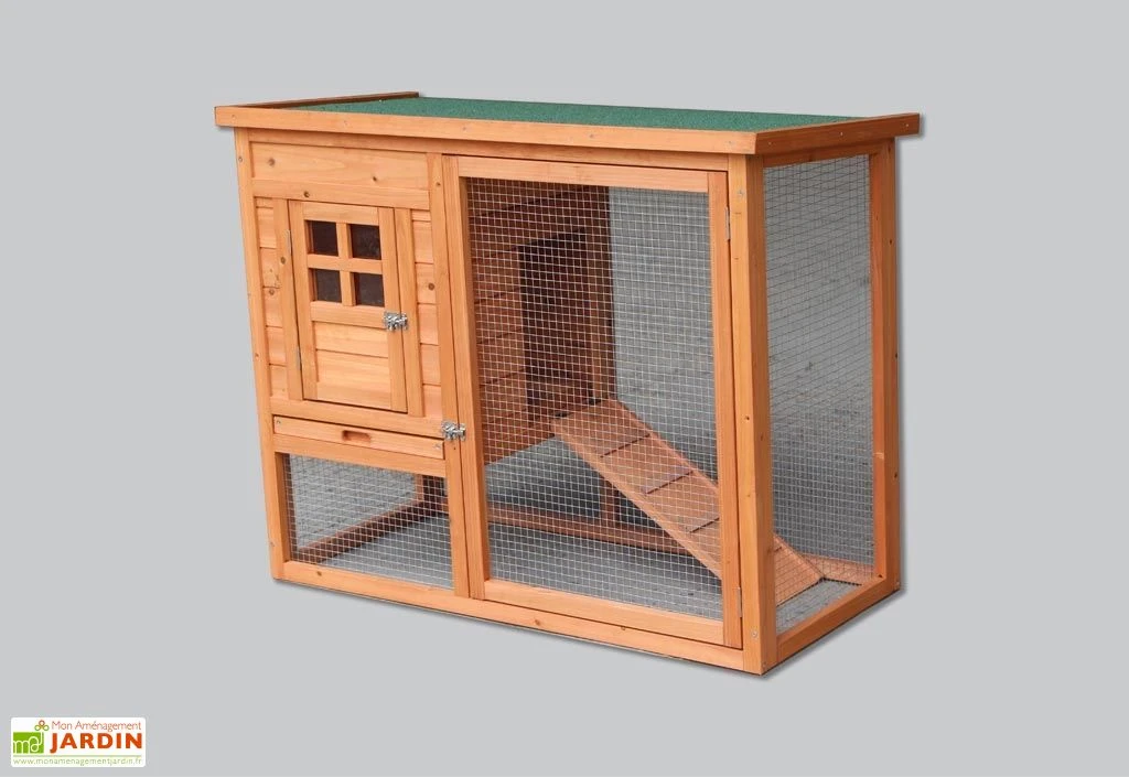 Poulailler En Bois Standard Pour 2 Poules (100 X 50 X 80 Cm) 2 Poulailler En Bois Standard Pour 2 Poules (100 X 50 X 80 Cm) – Image 2