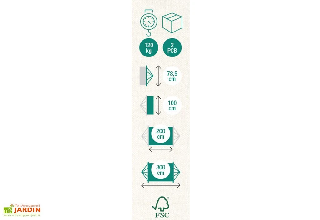 Set Hamac Avec Support En Métal Latina Rouge Orange Ecru 3 Set Hamac Avec Support En Métal Latina Rouge Orange Ecru – Image 3