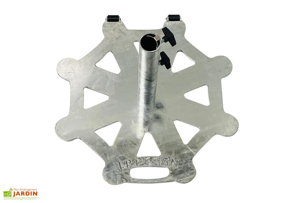 Pied De Parasol En Acier Galvanisé – ø 80 Cm 1 Pied De Parasol En Acier Galvanisé – ø 80 Cm