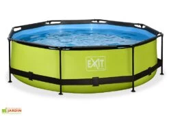 EXIT TOYS Piscine Hors Sol Tubulaire Ronde – 300 X 76 Cm 8 EXIT TOYS Piscine Hors Sol Tubulaire Ronde – 300 X 76 Cm -Abriet Mobilier Soldes Boutique piscine hors sol ronde exit toys 300cm citron vert