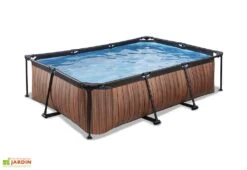 EXIT TOYS Piscine Hors Sol Tubulaire Rectangulaire – 220 X 150 X 65 Cm