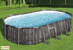 Piscine Hors-sol Tubulaire Ovale – 6,1 X 3,6 X 1,2 M