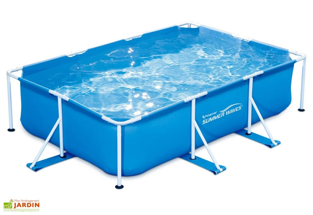 Summer Waves Piscine Hors-sol Tubulaire Rectangulaire – 300 X 200 X 75 Cm 2 Summer Waves Piscine Hors-sol Tubulaire Rectangulaire – 300 X 200 X 75 Cm – Image 2