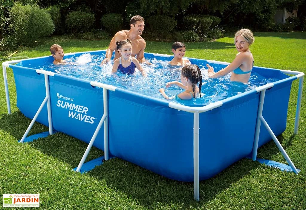 Summer Waves Piscine Hors-sol Tubulaire Rectangulaire – 300 X 200 X 75 Cm 1 Summer Waves Piscine Hors-sol Tubulaire Rectangulaire – 300 X 200 X 75 Cm