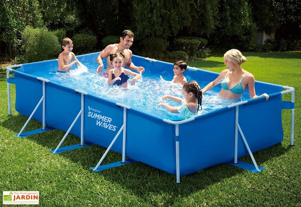 Summer Waves Piscine Hors-sol Tubulaire Rectangulaire – 475 X 213 X 84 Cm 1 Summer Waves Piscine Hors-sol Tubulaire Rectangulaire – 475 X 213 X 84 Cm