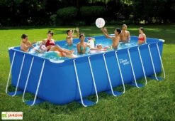 Summer Waves Piscine Hors-sol Tubulaire Rectangulaire – 4,88 X 2,44 X 1,22 M