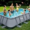 Summer Waves Piscine Hors-sol Tubulaire Rectangulaire - 4 X 2 X 1 M