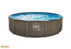 Piscine Hors Sol Tubulaire En Métal Et PVC - Ø 3,6 M