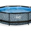 EXIT TOYS Piscine Hors Sol Tubulaire Ronde – 300 X 76 Cm