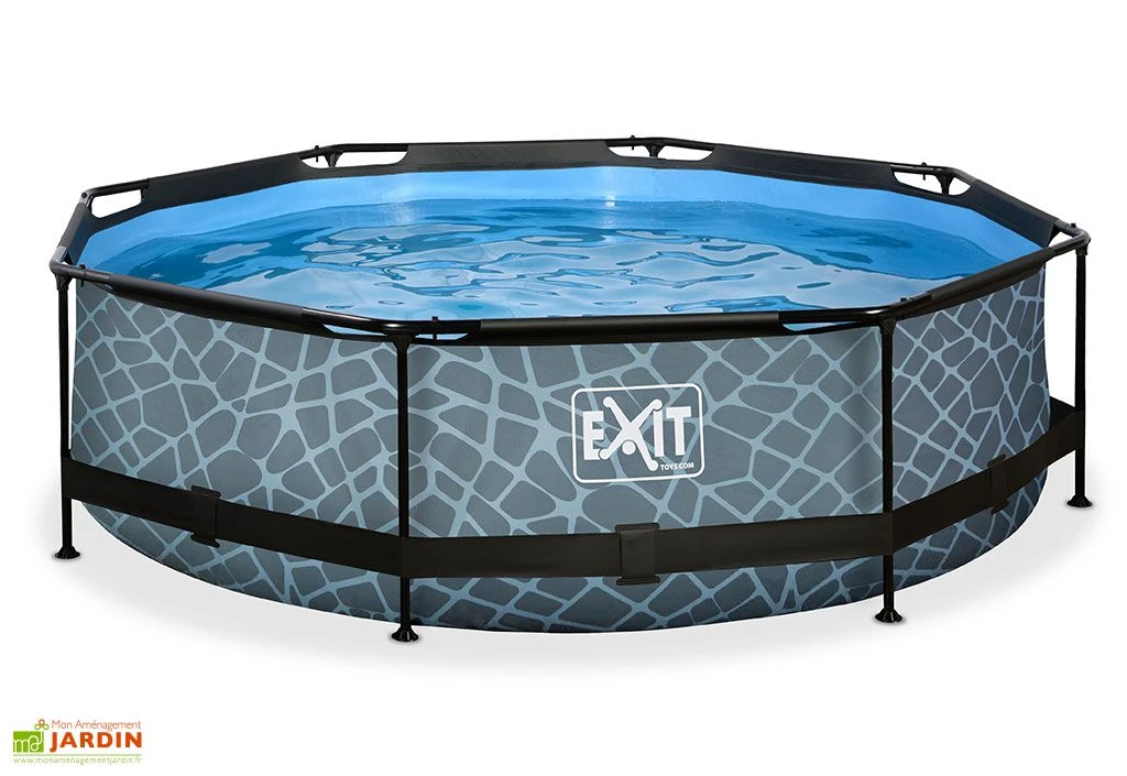 EXIT TOYS Piscine Hors Sol Tubulaire Ronde – 300 X 76 Cm 1 EXIT TOYS Piscine Hors Sol Tubulaire Ronde – 300 X 76 Cm
