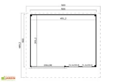 Abri De Jardin En Bois D’épicéa Brut Domeo 8 Plus – 20 M² -Abriet Mobilier Soldes Boutique plan abri de jardin domeo huit plus