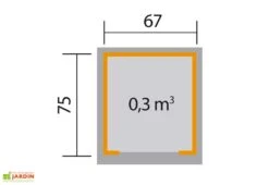 Abri Pour Robot Tondeuse En Bois D’épicéa 80 X 87 X 71 Cm -Abriet Mobilier Soldes Boutique plan abri robot tondeuse bois weka