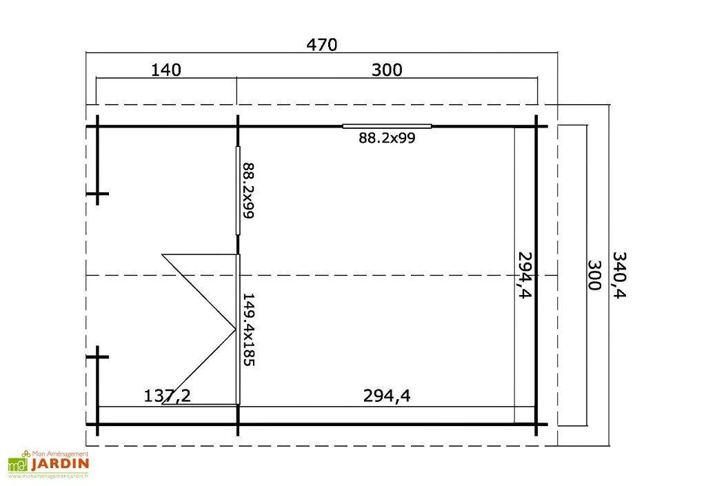 Abri De Jardin En Bois D’épicéa 13,2 M² – Lola 2 2 Abri De Jardin En Bois D’épicéa 13,2 M² – Lola 2 – Image 2