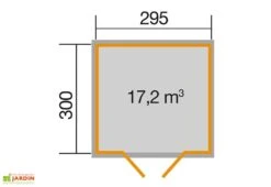 Abri De Jardin En Bois D’épicéa 219 Weka-Line T3 - 8,85 M² 7 Abri De Jardin En Bois D’épicéa 219 Weka-Line T3 - 8,85 M² -Abriet Mobilier Soldes Boutique plan cabanon jardin bois 219 weka line t3