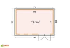 Abri De Jardin En Métal Avec Parois Vitrées Eleganto Plus – 19,3 M² 11 Abri De Jardin En Métal Avec Parois Vitrées Eleganto Plus – 19,3 M² -Abriet Mobilier Soldes Boutique plan dimensions abri jardin eleganto plus