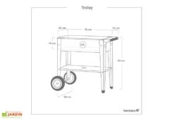 Jardinière Sur Pieds En Acier Avec Roues – Barcelona Liso -Abriet Mobilier Soldes Boutique plan dimensions carre jardin