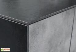 Cuisine Extérieure En Bois Et Aluminium 282 X 61 Cm Urban 10 Cuisine Extérieure En Bois Et Aluminium 282 X 61 Cm Urban -Abriet Mobilier Soldes Boutique plan serre meuble noir