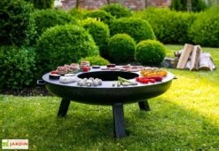 Plancha Pour Braséro De Jardin Rond En Acier 5 Plancha Pour Braséro De Jardin Rond En Acier -Abriet Mobilier Soldes Boutique plancha brasero acier