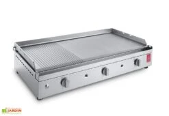 Plancha Gaz Inox 3 Brûleurs Plaque Rainurée 79x40 Cm – CHEF 80 XLR -Abriet Mobilier Soldes Boutique plancha chef 80 xlr 1