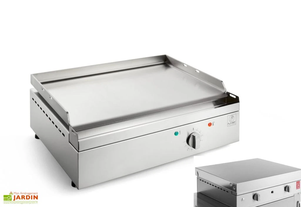 Plancha électrique En Inox 2080 W Avec Couvercle Amovible - 54 X 50 X 20 Cm 2 Plancha électrique En Inox 2080 W Avec Couvercle Amovible - 54 X 50 X 20 Cm – Image 2