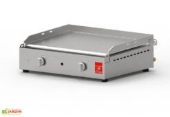 Plancha Gaz Inox 2 Brûleurs Plaque Lisse 53x40 Cm – CHEF 55 XL