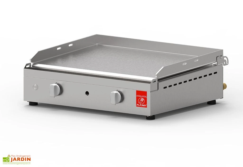 Plancha Gaz Inox CHEF 55 XL + Chariot Ouvert (Pack Complet) 2 Plancha Gaz Inox CHEF 55 XL + Chariot Ouvert (Pack Complet) – Image 2