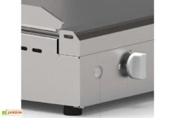 Plancha Gaz Inox CHEF 55 XL + Chariot Ouvert (Pack Complet) 9 Plancha Gaz Inox CHEF 55 XL + Chariot Ouvert (Pack Complet) -Abriet Mobilier Soldes Boutique plancha en inox gaz 2 bruleurs avec housse chariot 5600w 5