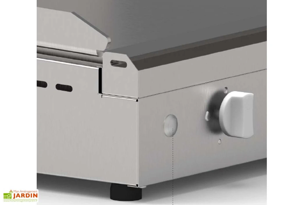 Plancha Gaz Inox CHEF 55 XL + Chariot Fermé (Pack Complet) 4 Plancha Gaz Inox CHEF 55 XL + Chariot Fermé (Pack Complet) – Image 4