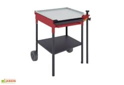 Plancha Gaz Sur Chariot Acier Au Carbone 58 X 58 Cm