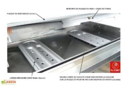 Plancha Gaz Inox CHEF 80 XL + Chariot Fermé (Pack Complet) 8 Plancha Gaz Inox CHEF 80 XL + Chariot Fermé (Pack Complet) -Abriet Mobilier Soldes Boutique plancha gaz inox chariot housse friteuse 8400w 5