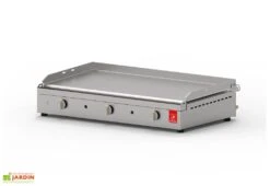 Plancha Gaz Inox CHEF 80 XL + Chariot Ouvert (Pack Complet) -Abriet Mobilier Soldes Boutique plancha gaz inox chariot ouvert housse friteuse 8400w 1