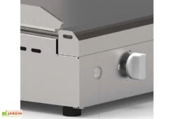 Plancha Gaz Inox CHEF 80 XL + Chariot Ouvert (Pack Complet) -Abriet Mobilier Soldes Boutique plancha gaz inox chariot ouvert housse friteuse 8400w 6