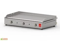 Plancha Gaz Inox 3 Brûleurs Plaque Lisse 79x40 Cm – CHEF 80 XL