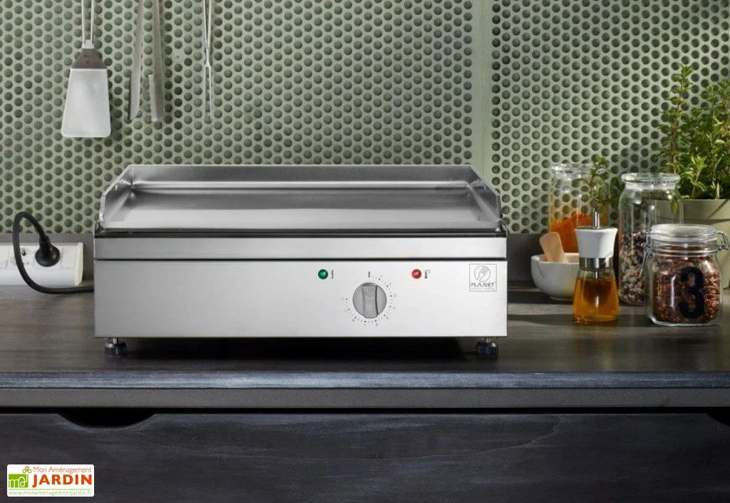 Plancha électrique En Inox 2080 W Avec Housse De Protection - 54 X 50 X 20 Cm 1 Plancha électrique En Inox 2080 W Avec Housse De Protection - 54 X 50 X 20 Cm