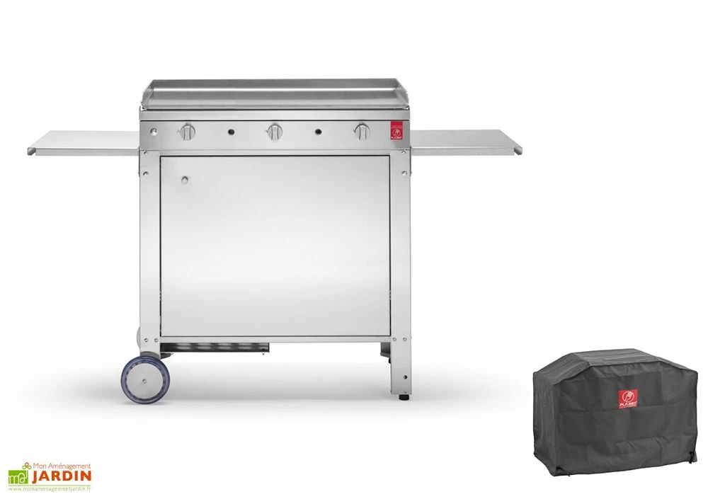 Plancha Gaz Inox CHEF 80 XL + Chariot Fermé (Pack Complet) 1 Plancha Gaz Inox CHEF 80 XL + Chariot Fermé (Pack Complet)