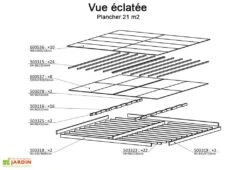 Plancher Pour Chalet En Bois Habitable Isolé Decor Home -Abriet Mobilier Soldes Boutique plancher bois abri jardin chalet habitable isole decor home 2